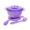 Suction Base BPS FREE Plastic Baby Feeding Bowls And Spoons