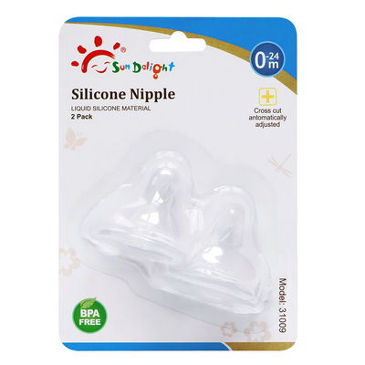 Classic Transparent Baby Silicone Nipple Phthalates Free