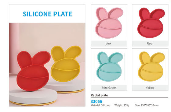 Silicone plate and baby bowl