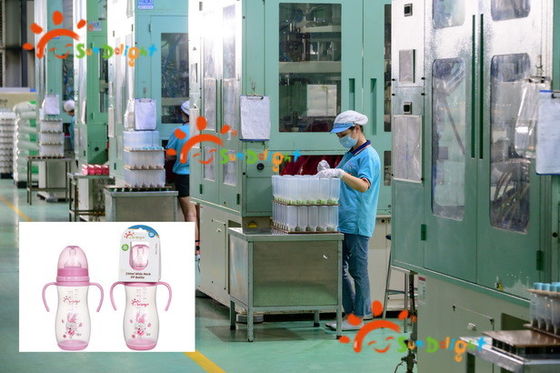 Wide Neck 12oz 330ml Silicone PP Arc Baby Feeding Bottle