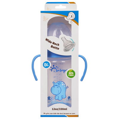 PP 12oz 330ml Wide Neck Arc Polypropylene Baby Bottles