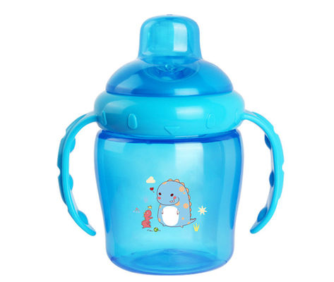 (NEW ) 225ml  PP SIPPY CUP WITH DOUBLE HANDLES NON-SPILL