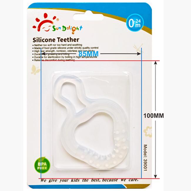 Non Toxic 120℃ Food Grade 3 Month Baby Silicone Teether