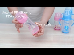 9oz 260ml PP Wide Neck Arc Baby Feeding Bottle